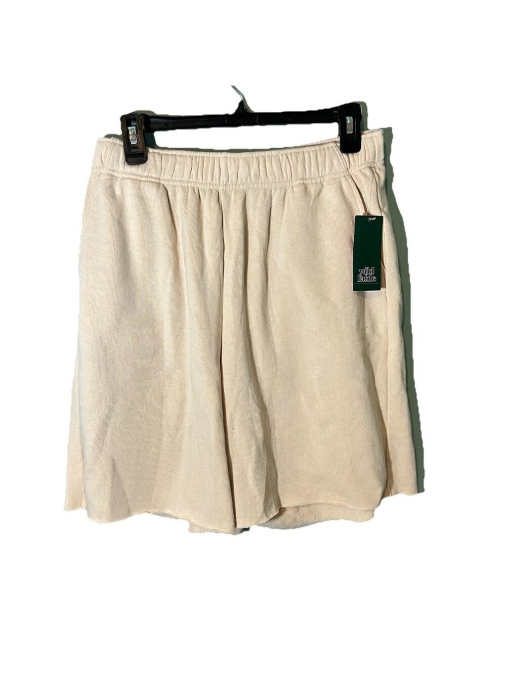 Nwt Wild Fable Pull On Shorts Taupe Elastic Waistband Wide Leg Cut Off Sz M